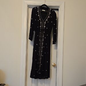 Natural Life black and cream maxi dress.
